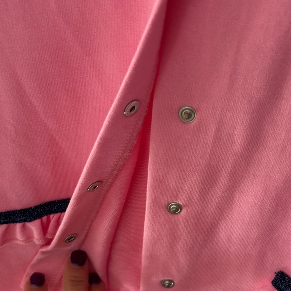 Pink Button-Up Cardigan with Ruffle Details - Picture 5 of 5